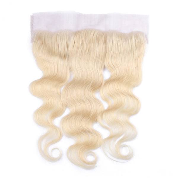#613 blonde transparent lace frontal