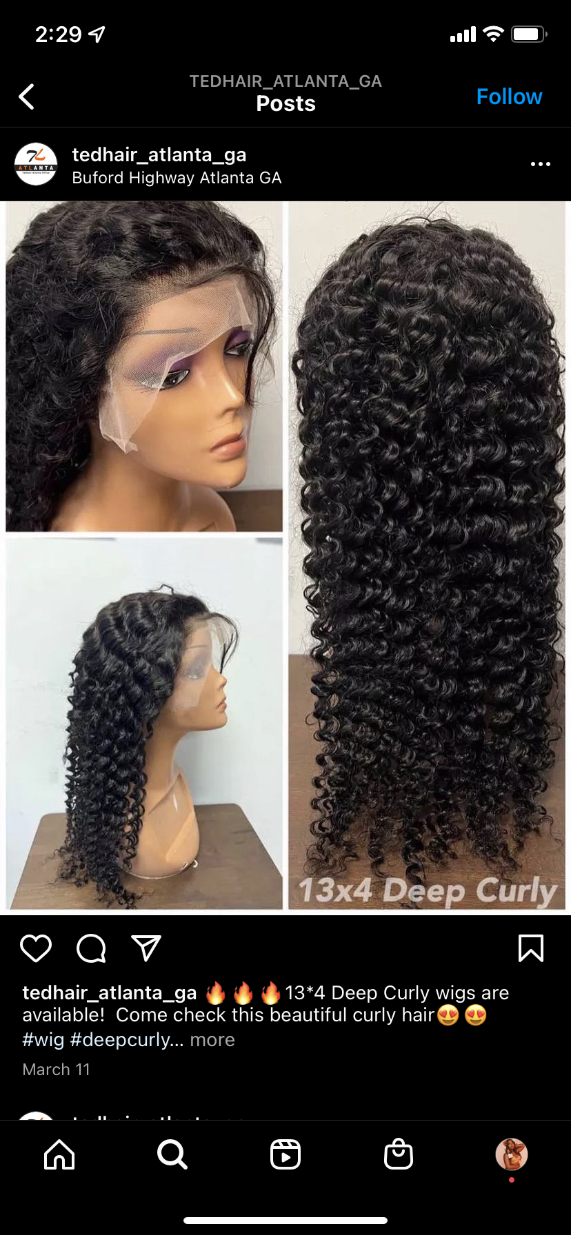 Kinky CURLY Lace FRONT WIG